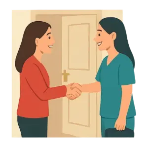 Illustration 3 - Schritte zur Pflege - CaroCare24